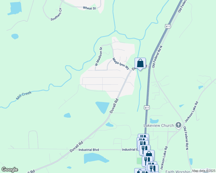 map of restaurants, bars, coffee shops, grocery stores, and more near 236 Middleton Court in Chatsworth