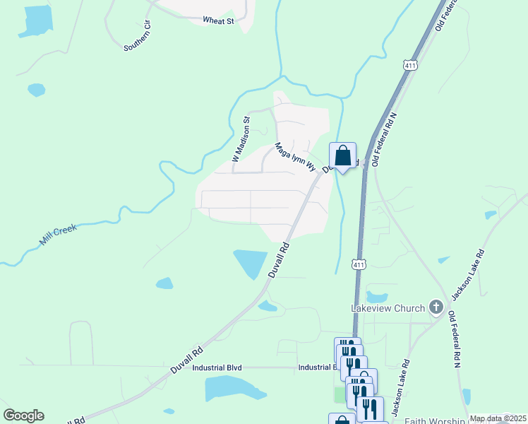 map of restaurants, bars, coffee shops, grocery stores, and more near 236 Middleton Court in Chatsworth
