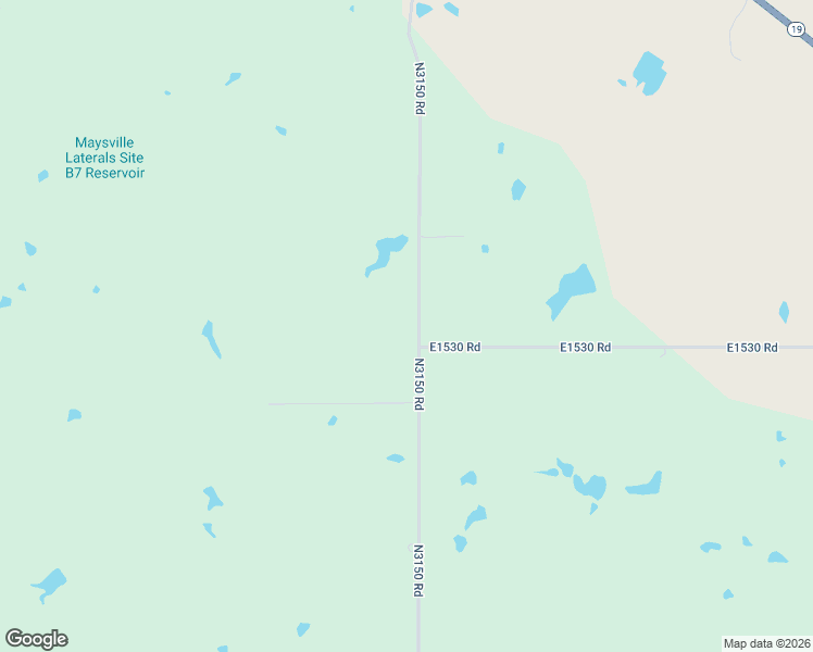 map of restaurants, bars, coffee shops, grocery stores, and more near 13974 North County Road 3150 in Maysville