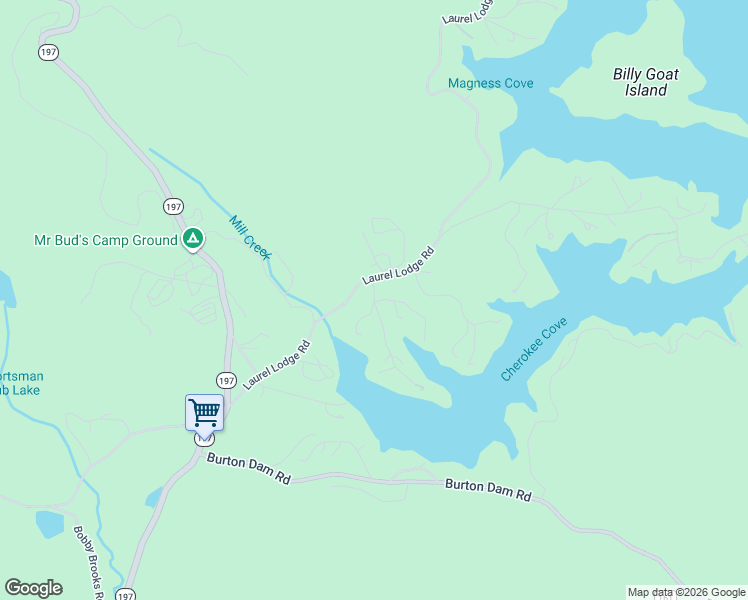 map of restaurants, bars, coffee shops, grocery stores, and more near 3 Uncle Dons Trail in Clarkesville