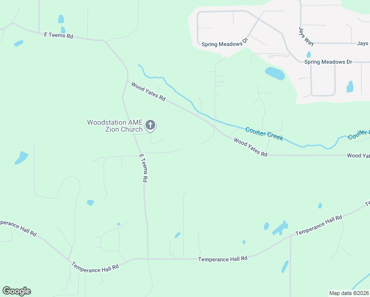 map of restaurants, bars, coffee shops, grocery stores, and more near 524 East Teems Road in Ringgold