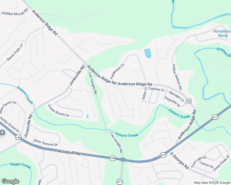 map of restaurants, bars, coffee shops, grocery stores, and more near 200 Sleepy River Road in Simpsonville