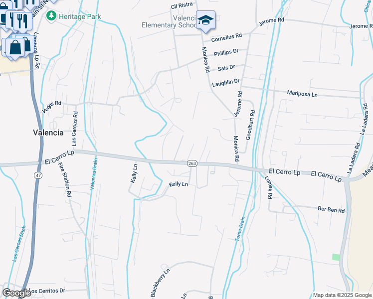 map of restaurants, bars, coffee shops, grocery stores, and more near 10 Renita Lane in Los Lunas