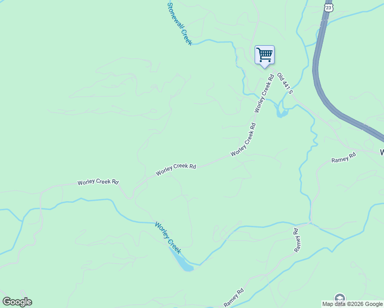 map of restaurants, bars, coffee shops, grocery stores, and more near 1560 Worley Creek Road in Lakemont