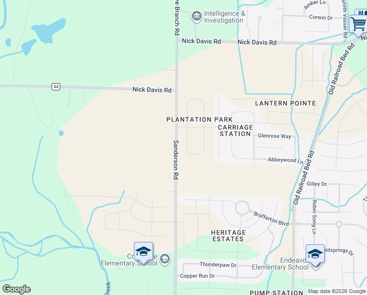 map of restaurants, bars, coffee shops, grocery stores, and more near 17411 Fieldway Circle in Harvest