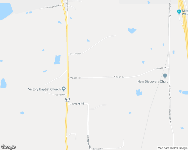map of restaurants, bars, coffee shops, grocery stores, and more near 230 Vinson Road in Hernando