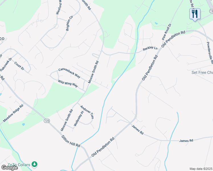 map of restaurants, bars, coffee shops, grocery stores, and more near 300 Brenley Lane in Easley