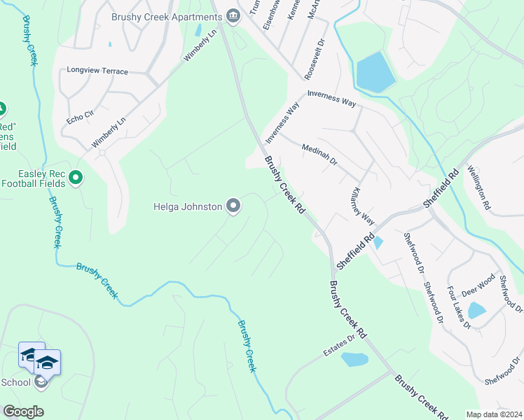 map of restaurants, bars, coffee shops, grocery stores, and more near 102 Eastpark Way in Easley