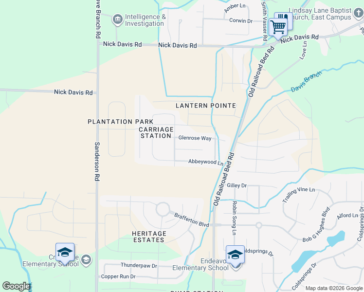 map of restaurants, bars, coffee shops, grocery stores, and more near 29851 Brentshire Drive in Harvest