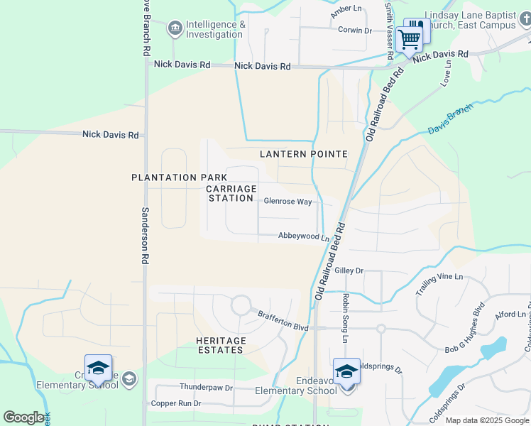 map of restaurants, bars, coffee shops, grocery stores, and more near 29851 Brentshire Drive in Harvest