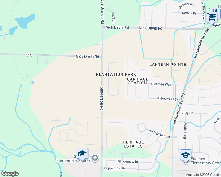 map of restaurants, bars, coffee shops, grocery stores, and more near 17262 Fieldway Circle in Harvest