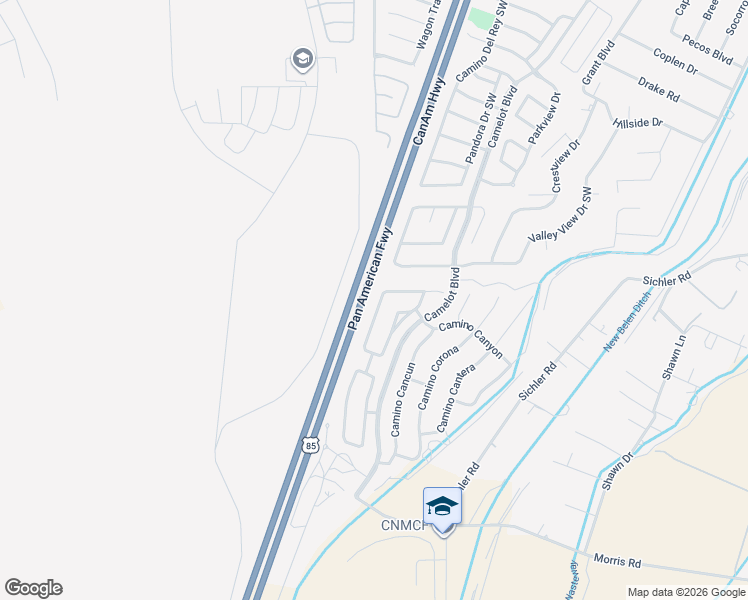 map of restaurants, bars, coffee shops, grocery stores, and more near 1851 Camino Rustica SW in Los Lunas