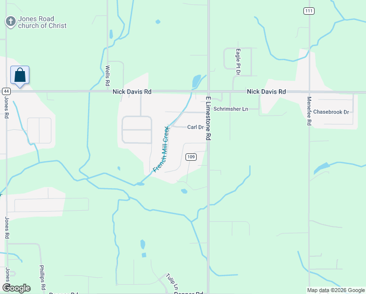 map of restaurants, bars, coffee shops, grocery stores, and more near 27361 Bridle Tree Lane in Athens