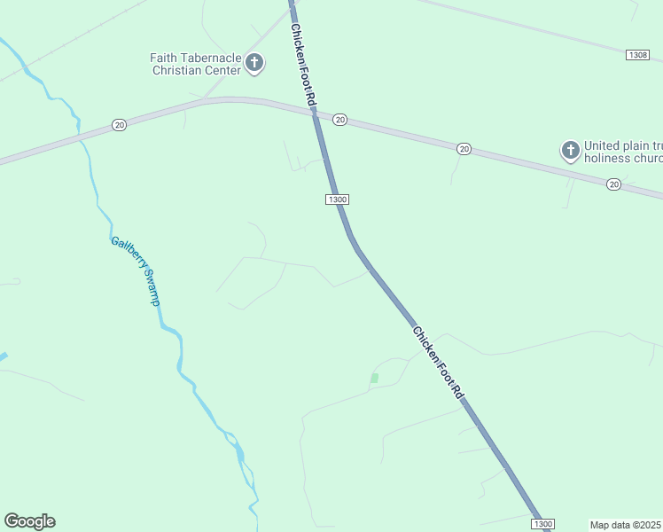 map of restaurants, bars, coffee shops, grocery stores, and more near 6663 Chicken Foot Road in Saint Pauls