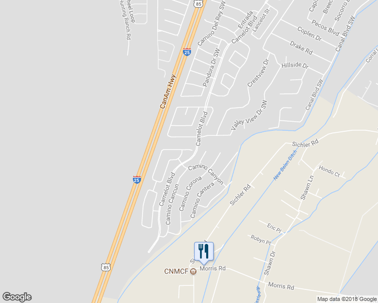 map of restaurants, bars, coffee shops, grocery stores, and more near 1971 Corta Rustica in Los Lunas
