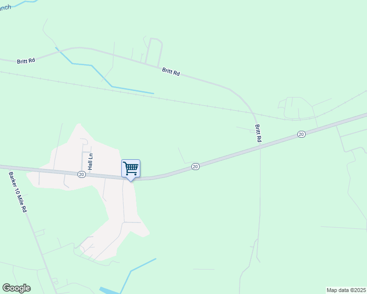 map of restaurants, bars, coffee shops, grocery stores, and more near 3521 North Carolina 20 in Saint Pauls