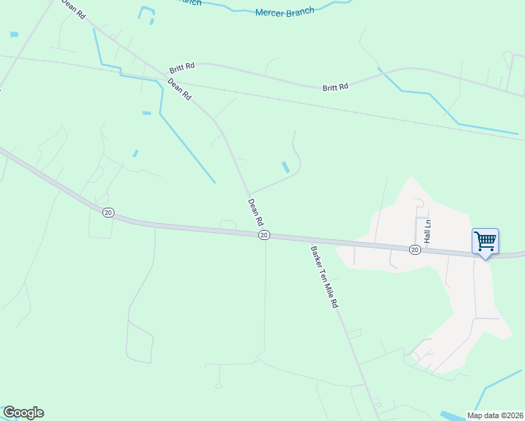 map of restaurants, bars, coffee shops, grocery stores, and more near 1-231 Dean Road in Saint Pauls