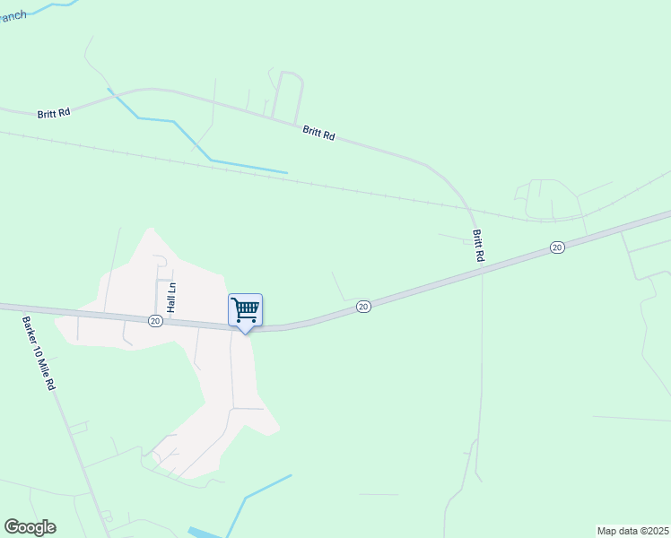 map of restaurants, bars, coffee shops, grocery stores, and more near 3521 North Carolina 20 in Saint Pauls