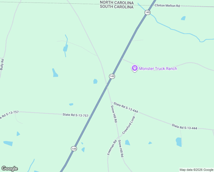 map of restaurants, bars, coffee shops, grocery stores, and more near 4315 South Carolina 145 in Chesterfield