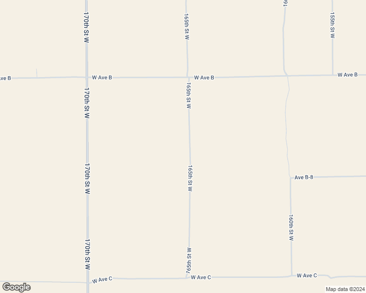 map of restaurants, bars, coffee shops, grocery stores, and more near 165th Street West in Del Sur