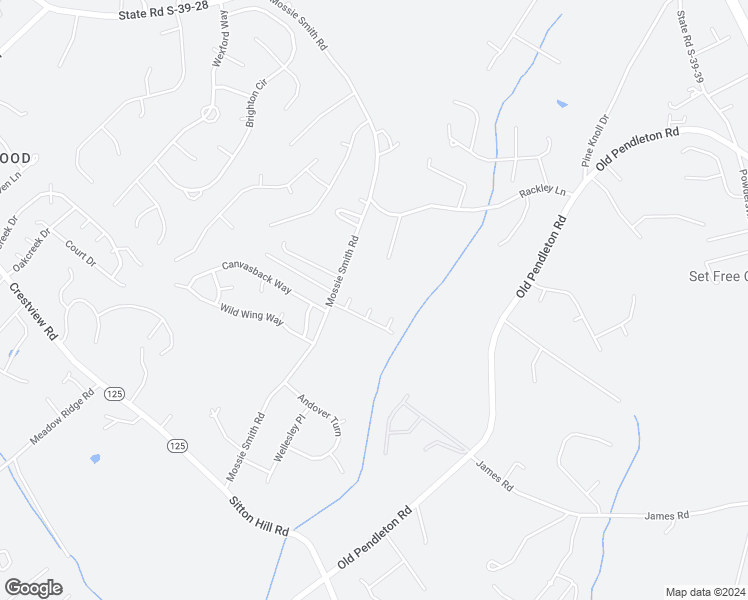 map of restaurants, bars, coffee shops, grocery stores, and more near 113 Stapleford Court in Easley