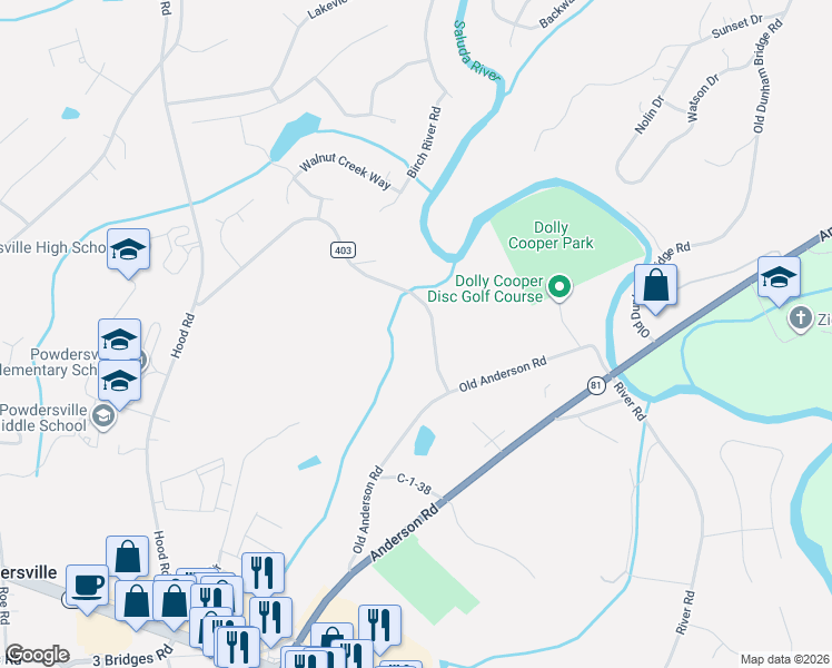 map of restaurants, bars, coffee shops, grocery stores, and more near 402 Ragsdale Road in Greenville