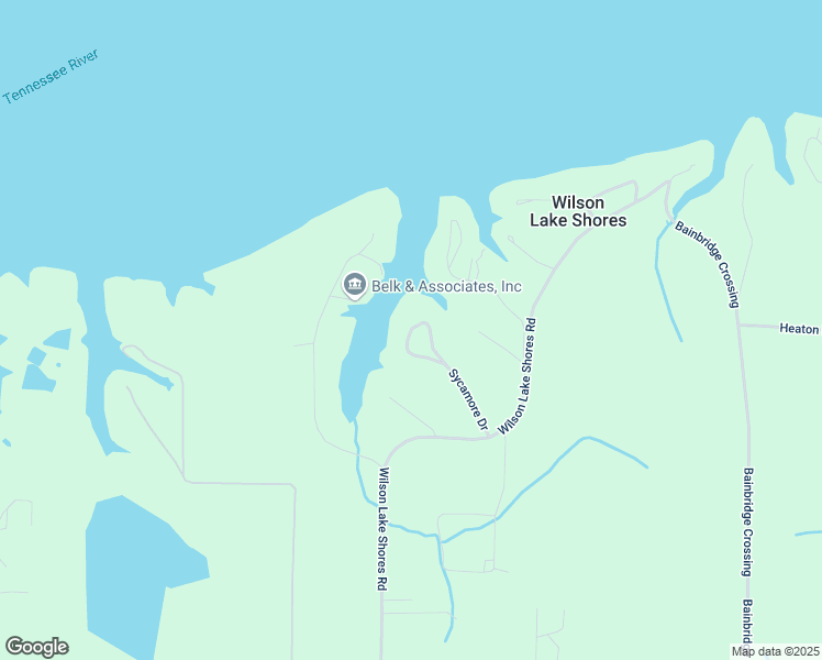 map of restaurants, bars, coffee shops, grocery stores, and more near 298 West Sycamore Drive in Muscle Shoals