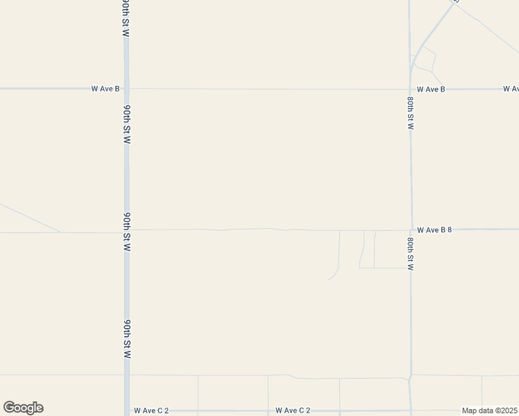 map of restaurants, bars, coffee shops, grocery stores, and more near 85th Street West in Lancaster