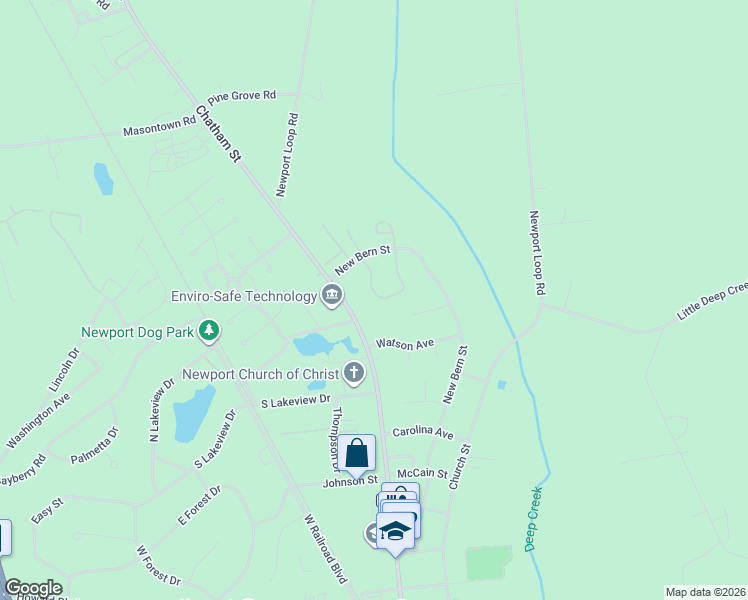 map of restaurants, bars, coffee shops, grocery stores, and more near 1501 Courtyard West in Newport