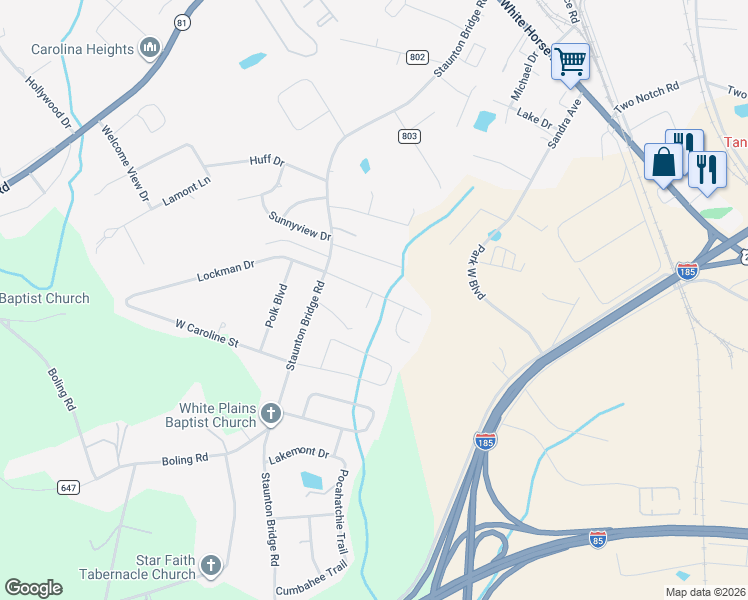 map of restaurants, bars, coffee shops, grocery stores, and more near 101 Cypress Cove Court in Greenville
