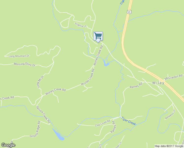map of restaurants, bars, coffee shops, grocery stores, and more near 808 Worley Creek Road in Lakemont
