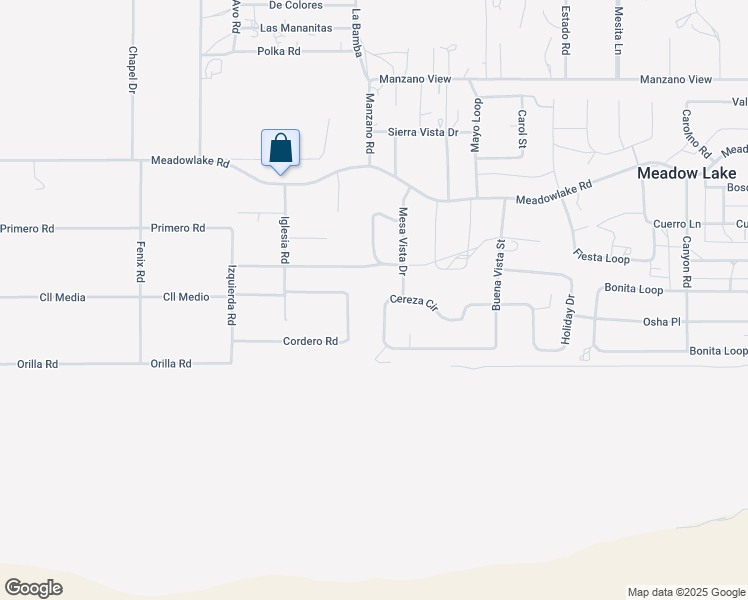 map of restaurants, bars, coffee shops, grocery stores, and more near 23 Cereza Circle in Los Lunas