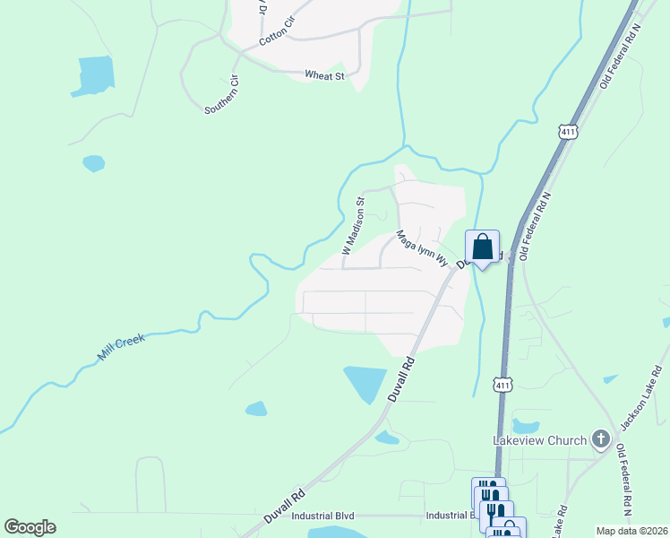 map of restaurants, bars, coffee shops, grocery stores, and more near 70 West Riley Street in Chatsworth