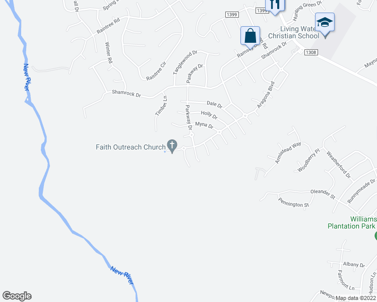 map of restaurants, bars, coffee shops, grocery stores, and more near 501 Thyme Court in Jacksonville