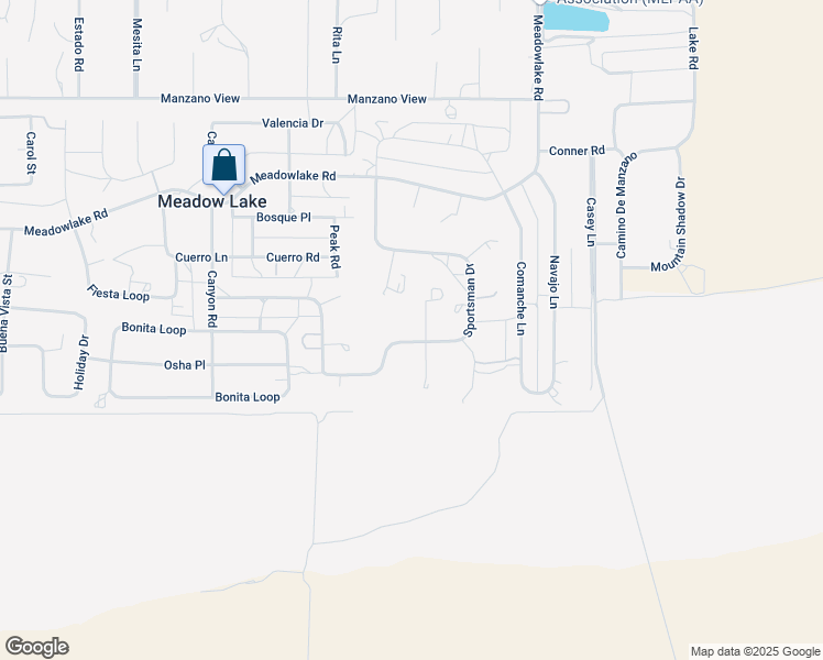 map of restaurants, bars, coffee shops, grocery stores, and more near 72 Sportsman Drive in Los Lunas