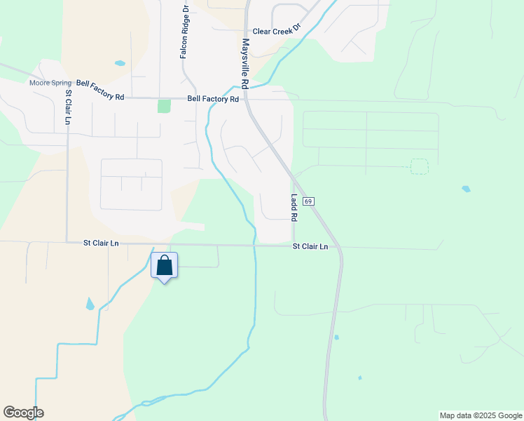 map of restaurants, bars, coffee shops, grocery stores, and more near 101 Shorewood Lane in Huntsville