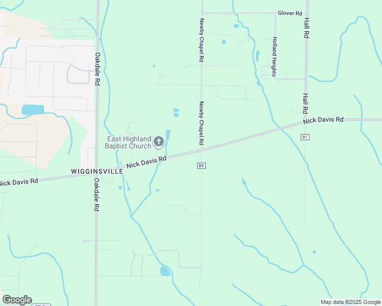 map of restaurants, bars, coffee shops, grocery stores, and more near 16891 Newby Chapel Road in Athens