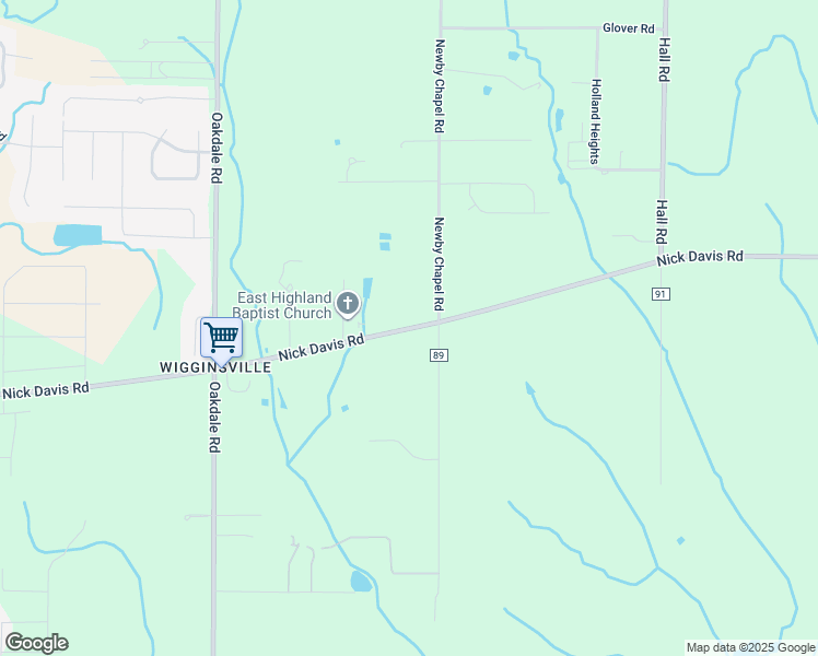 map of restaurants, bars, coffee shops, grocery stores, and more near 23399 Nick Davis Road in Athens