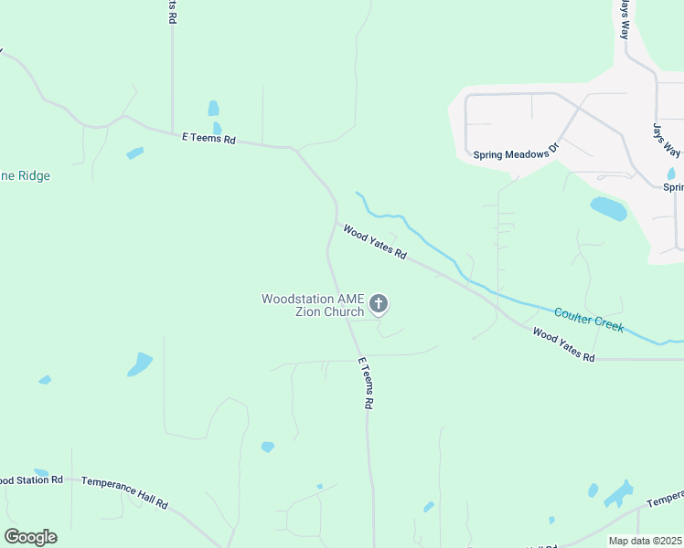 map of restaurants, bars, coffee shops, grocery stores, and more near 824 East Teems Road in Ringgold