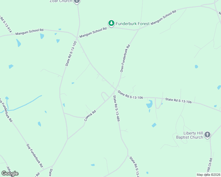 map of restaurants, bars, coffee shops, grocery stores, and more near 2219 State Road S-13-106 in Pageland