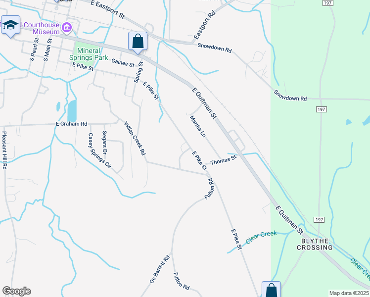 map of restaurants, bars, coffee shops, grocery stores, and more near 807-1181 East Pike Street in Iuka