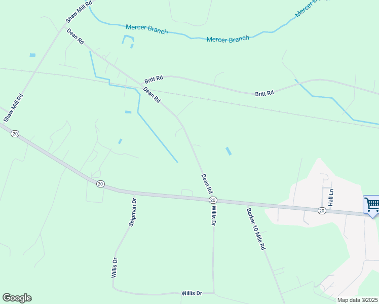 map of restaurants, bars, coffee shops, grocery stores, and more near 255 Dean Road in Saint Pauls