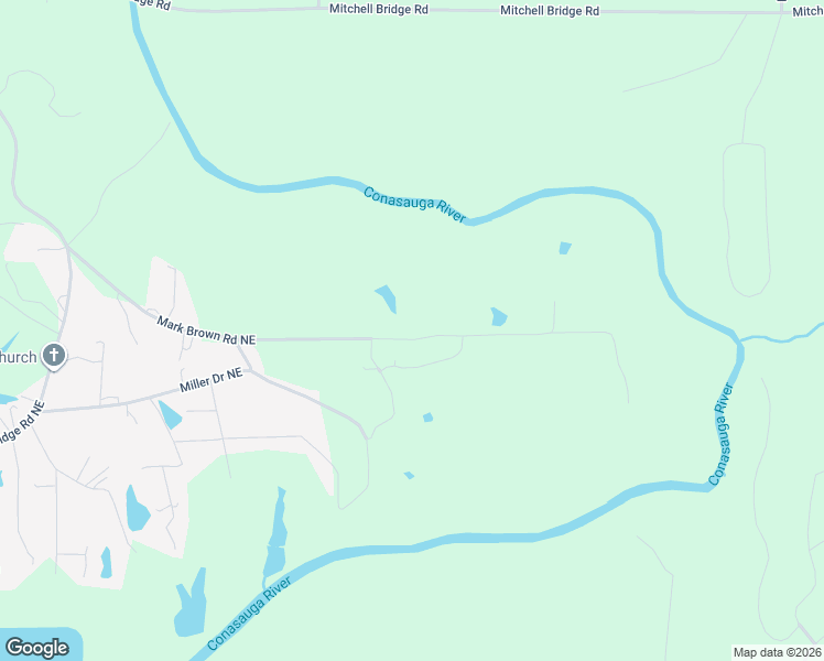 map of restaurants, bars, coffee shops, grocery stores, and more near 5111 Mark Brown Road Northeast in Dalton
