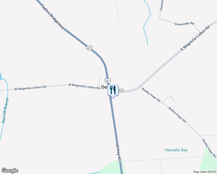 map of restaurants, bars, coffee shops, grocery stores, and more near in Delway