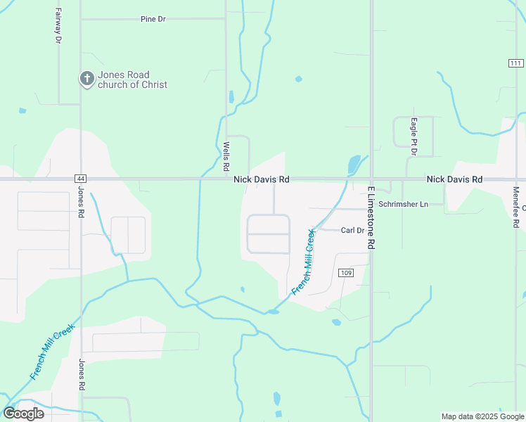 map of restaurants, bars, coffee shops, grocery stores, and more near 16853 Raspberry Lane in Athens