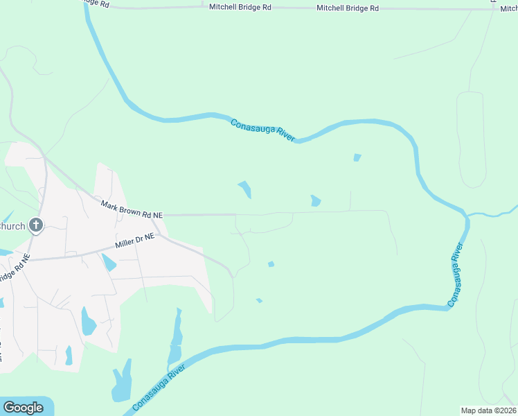 map of restaurants, bars, coffee shops, grocery stores, and more near 5111 Mark Brown Road Northeast in Dalton