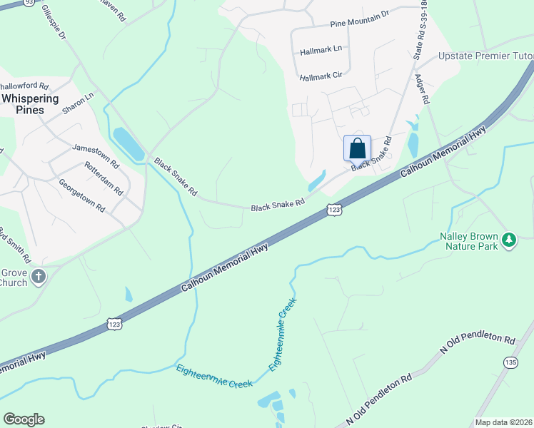 map of restaurants, bars, coffee shops, grocery stores, and more near 867 Black Snake Road in Easley