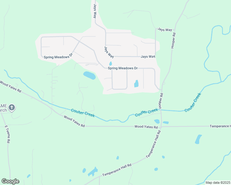 map of restaurants, bars, coffee shops, grocery stores, and more near 247 Spring Wind Circle in Ringgold