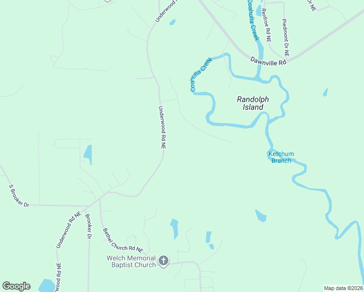 map of restaurants, bars, coffee shops, grocery stores, and more near 3050 Underwood Road Northeast in Dalton
