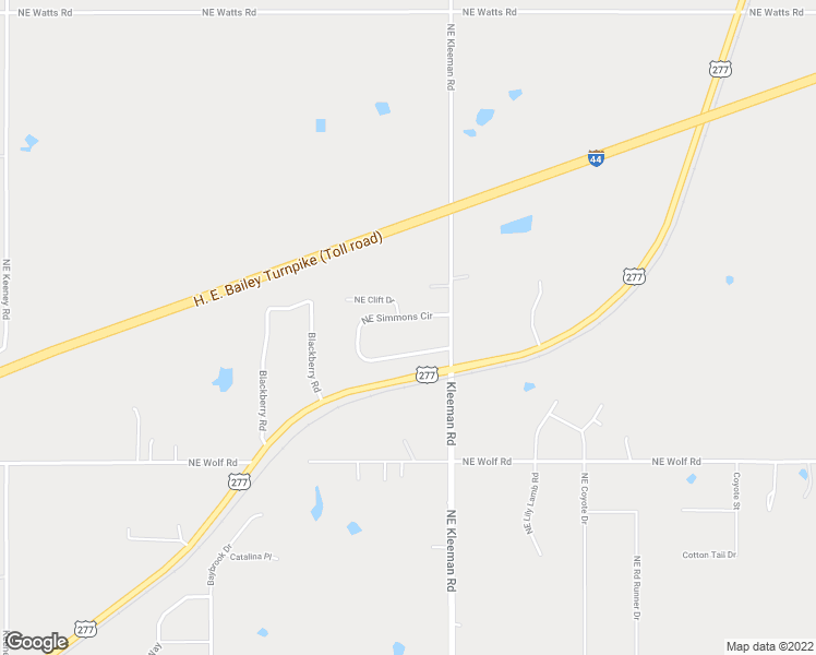 map of restaurants, bars, coffee shops, grocery stores, and more near 93 Northeast Simmons Circle in Fletcher